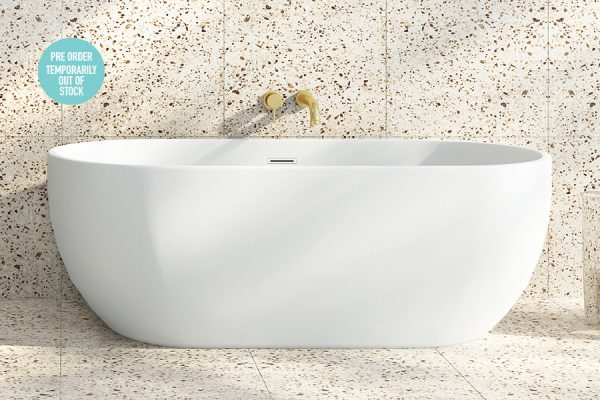 Decina Valentina 1500/1700 Freestanding Bath Matte White