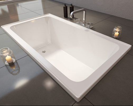 Decina Shenseki Inset Bath, White - 1395mm / 1515mm