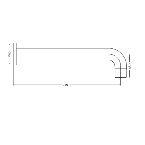 Dolce Basin/Bath Spout Matte Black