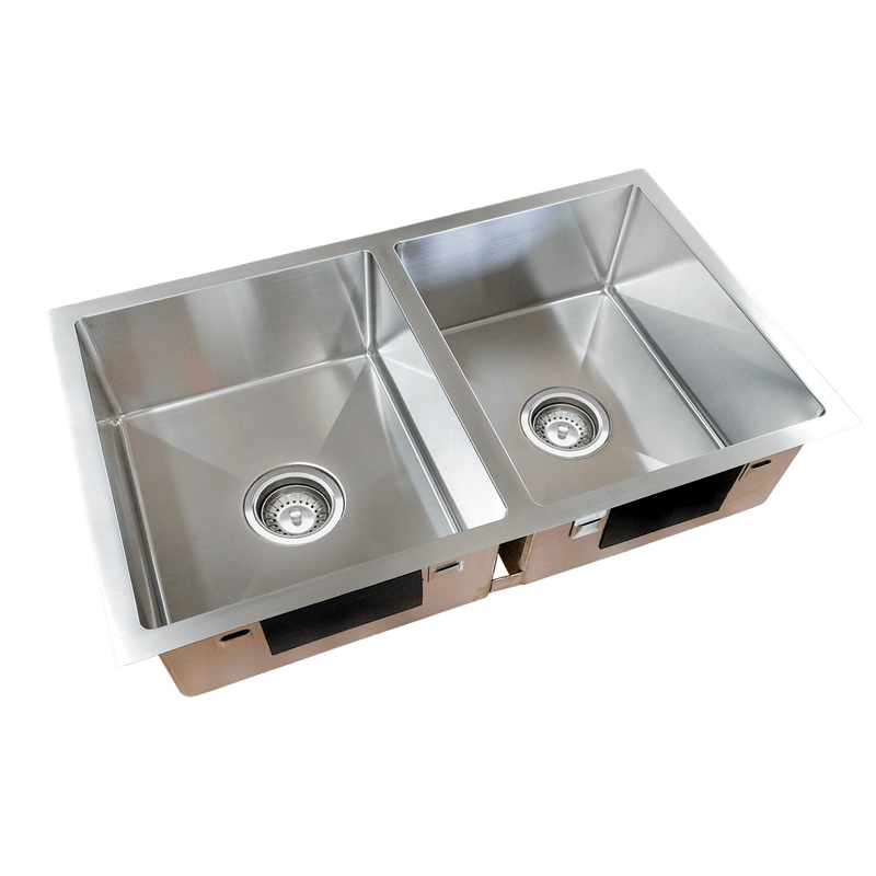 Everhard Squareline Double Bowl Sink / Top or Undermount - 73179