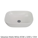 FABF Alia 750mm Matte White Vanity Unit with Caesarstone or Timber Top // Add Basin