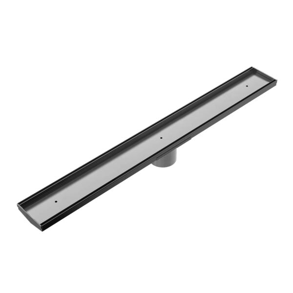 Nero 900mm Tile Insert Channel Floor Grate (50mm/89mm Outlet Options) - Gunmetal