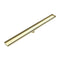 Nero 900mm Tile Insert Channel Floor Grate (50mm/89mm Outlet Options) - Brushed Gold