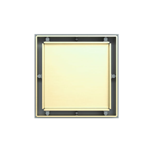 Nero Tile Insert Floor Waste (50mm/100mm Outlet Options) - Brushed Gold
