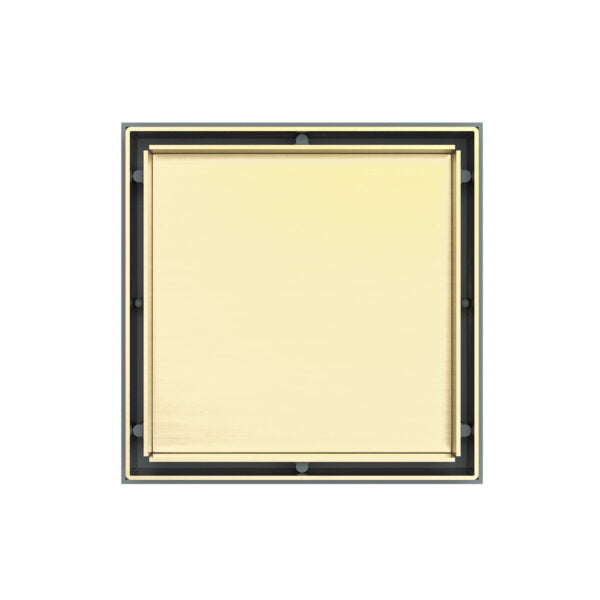 Nero Tile Insert Floor Waste (50mm/100mm Outlet Options) - Brushed Gold