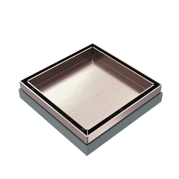 Nero Tile Insert Floor Waste (50mm/100mm Outlet Options) - Brushed Bronze