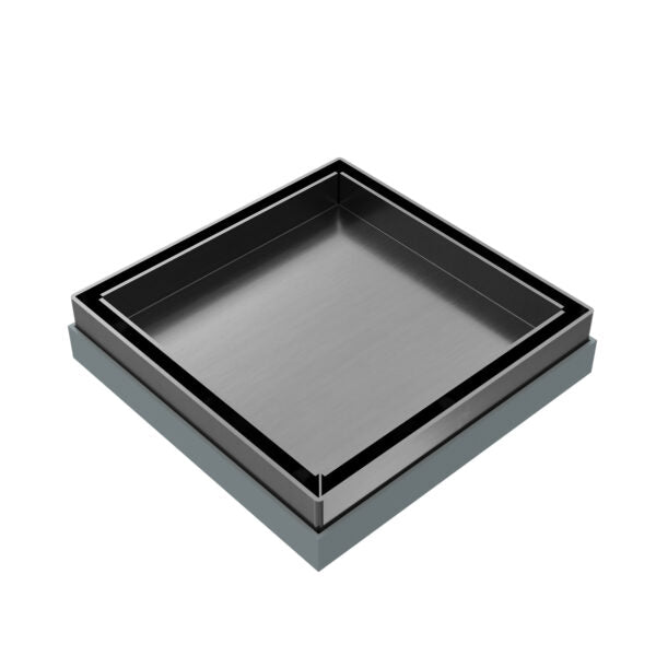 Nero Tile Insert Floor Waste (50mm/100mm Outlet Options) - Gunmetal