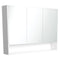 Fienza 1200mm Mirror Cabinet with Undershelf - Satin White