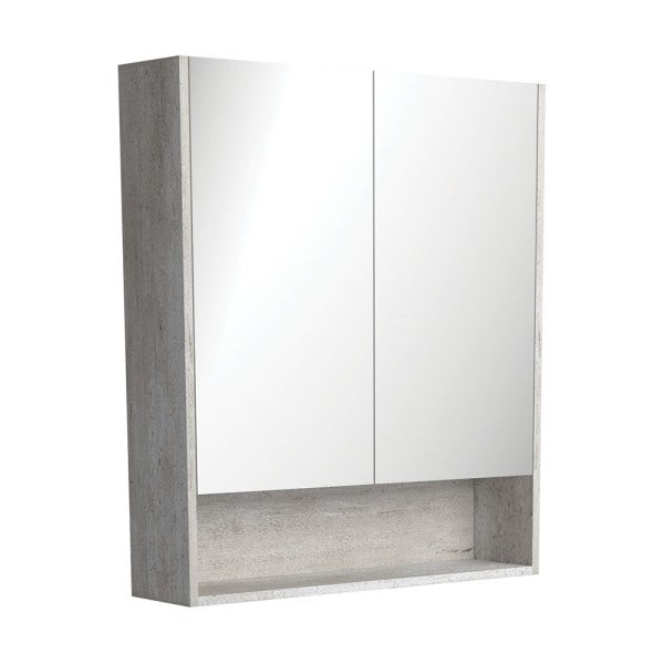 Fienza 750mm Mirror Cabinet with Undershelf - Industrial Edge