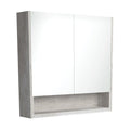 Fienza 900mm Mirror Cabinet with Undershelf - Industrial Edge