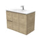 Fienza Edge Ceramic Wall Hung Vanity 900mm - Scandi Oak