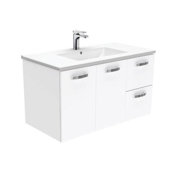 Fienza Dolce Unicab 900mm Wall Hung Vanity - Gloss White