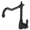 Fienza Eleanor Shepherds Crook Sink Mixer - Matte Black 202105BL