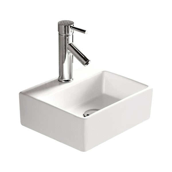 Fienza Modena Baby Above Counter Basin - White Gloss