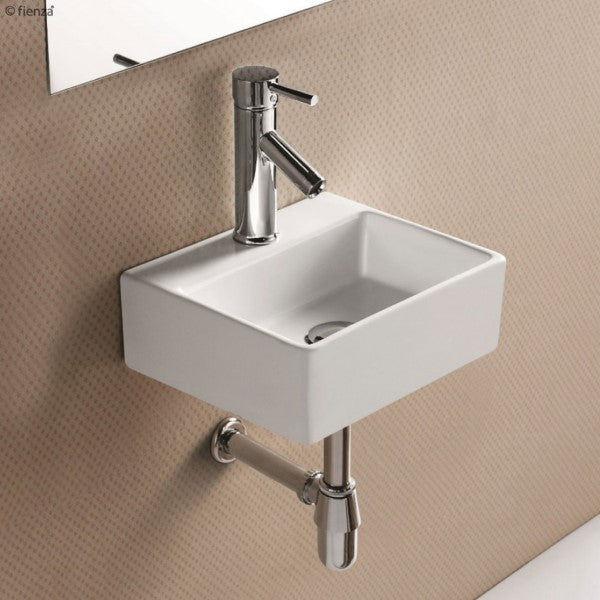 Fienza Modena Baby Above Counter Basin - White Gloss