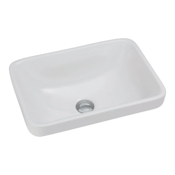 Fienza Sarah Semi-Inset Basin - White Gloss