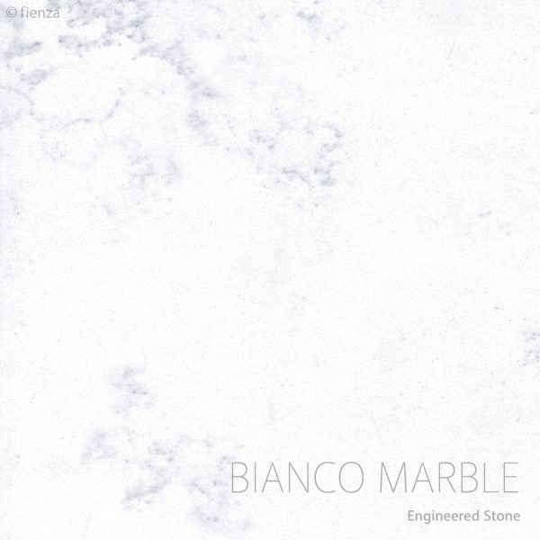 Fienza Sarah 1500mm Floorstanding Vanity With Bianco Marble Top - Gloss White
