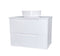 FABF Verona 750mm Wall Hung Matte White Vanity, Add Top + Basin