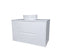 FABF Verona 900mm Wall Hung Matte White Vanity, Add Top + Basin