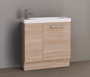 Timberline Frankie 800mm Floorstanding Vanity with Liberty Ceramic Top 1th