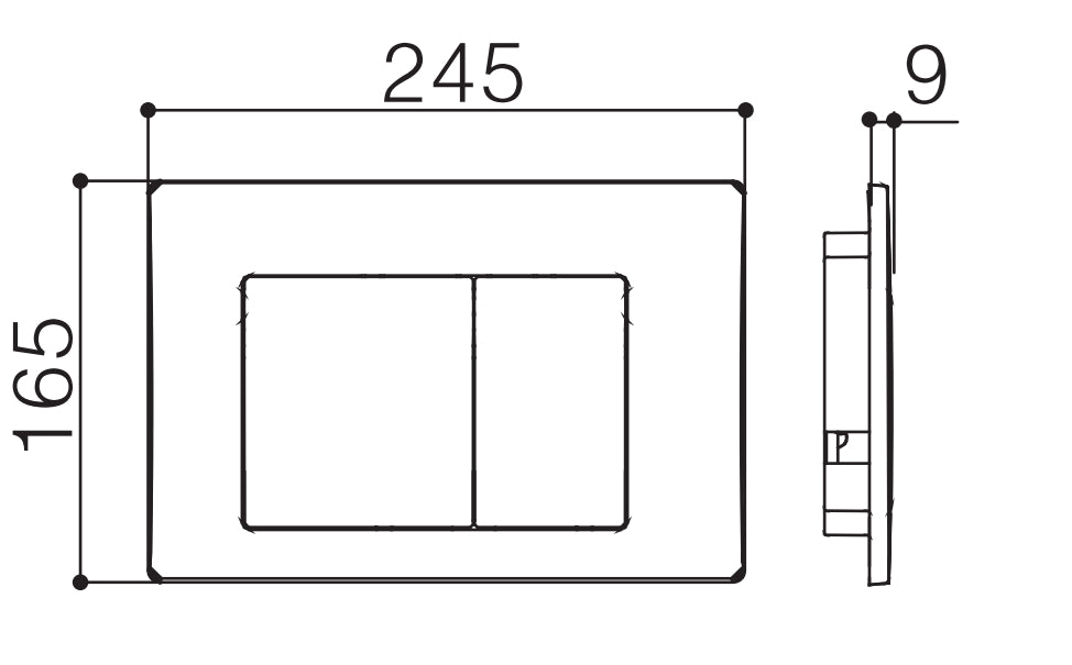 R&T Giro Square Button, Matte White