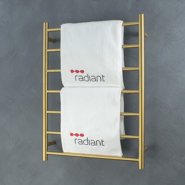Radiant GLD-RTR01 Heated Ladder 600x800 Brushed Gold
