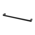 Gloss Single Towel Rail 600mm - Matte Black
