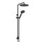 Greens Glide RainBoost® Twin Rail Shower - Matte Black