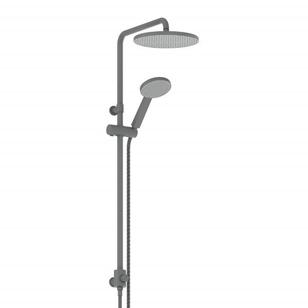 Greens Glide RainBoost® Twin Rail Shower - Gunmetal Grey