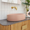 Nood Co Hoop Round Concrete Basin - Blush Pink