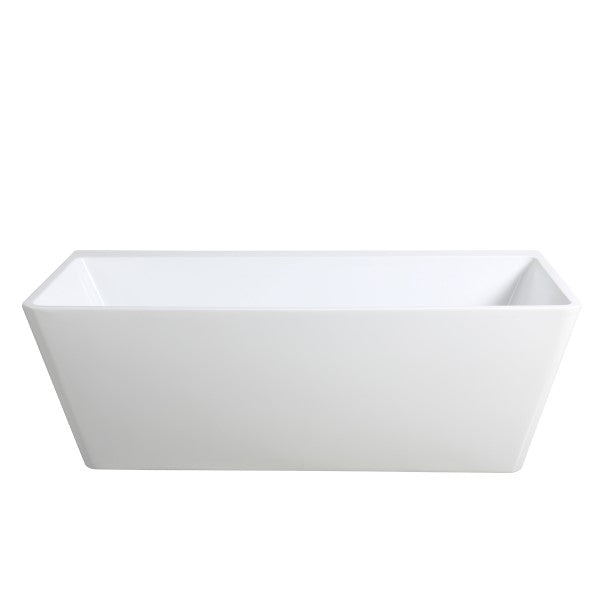 KDK Avis KBT-7 Back-to-Wall Bath, White Gloss - 1575mm / 1700mm