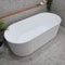 KDK Brighton Groove 1700mm Freestanding Bath - Matte White