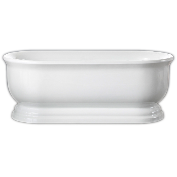 Fremantle Freestanding Bath, White Gloss 1690mm