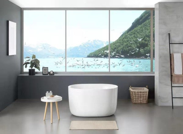 KDK Olivia Freestanding Bath 1530mm - White Gloss