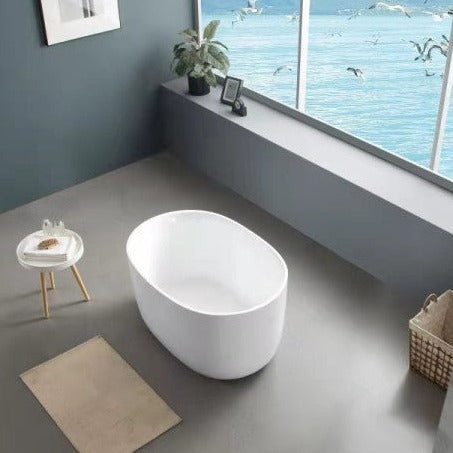 KDK Olivia Freestanding Bath 1000mm - White Gloss