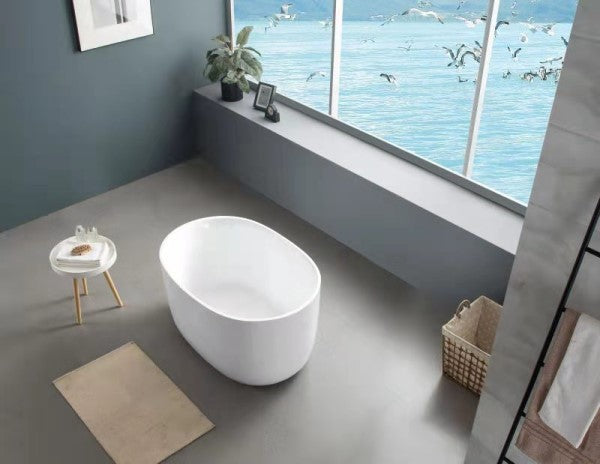 KDK Olivia Freestanding Bath 1395mm - White Gloss