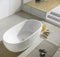 KDK Olivia Freestanding Bath 1395mm - White Gloss