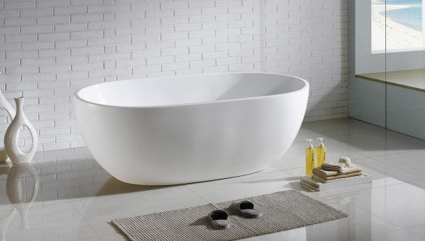 KDK Olivia Freestanding Bath 1530mm - White Gloss