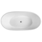 KDK Olivia Freestanding Bath 1000mm - White Gloss