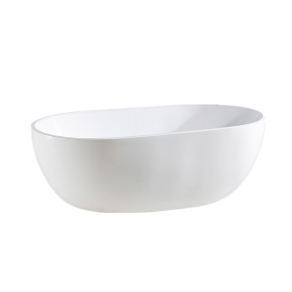 KDK Olivia Freestanding Bath, Matte White - 1530mm/1690mm
