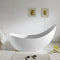 KDK Posh Freestanding Bath, Matte White - 1490mm/1685mm