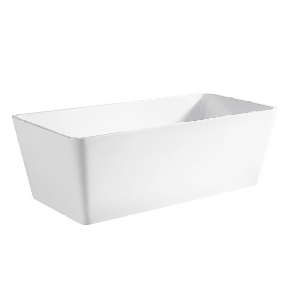 KDK Qubist KBT-2 Freestanding Bath 1500mm - White Gloss