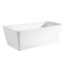 KDK Qubist KBT-2 Freestanding Bath 1400mm - White Gloss