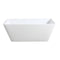 KDK Qubist KBT-2 Freestanding Bath 1400mm - White Gloss