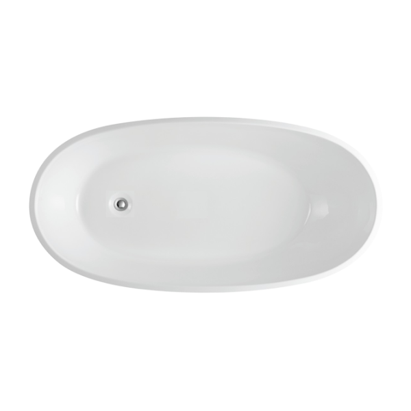 KDK Veda KBT-E Freestanding Bath White Gloss, 1690mm