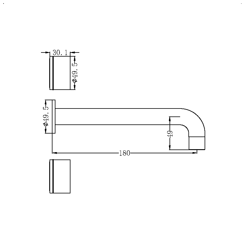 Kara Wall Basin Set - Chrome