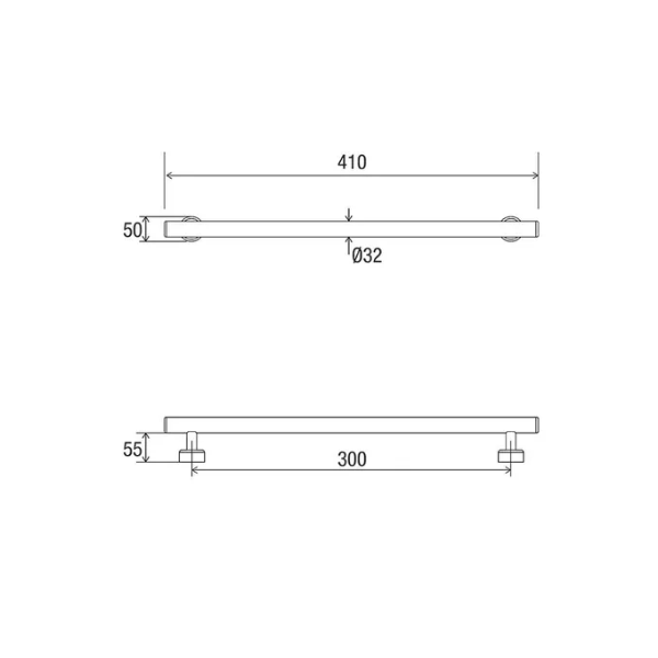 Con-Serv Premium Linear 300mm Grabrail - Polish Supreme LR300PS