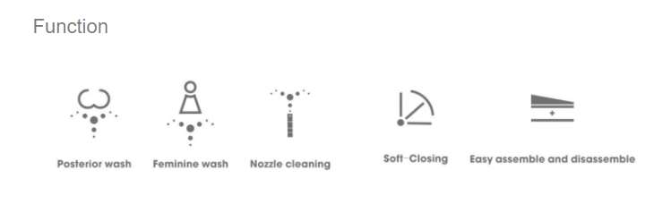 Lafeme Una Non-Electric Bidet Toilet Seat
