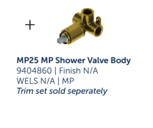Greens Mika Shower Mixer Trim Set - Brushed Nickel
