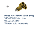 Greens Maci Shower Mixer Trim Set - Gunmetal